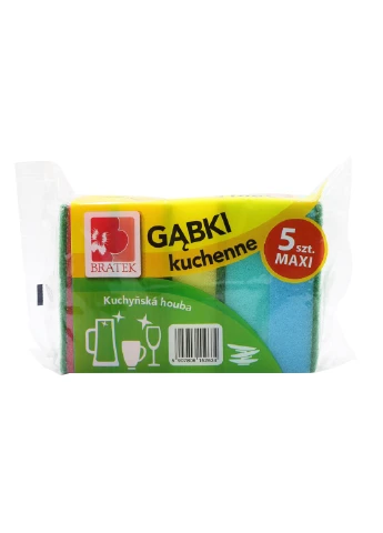 Губки для миття посуду MAXI 5 шт Bratek (253964354)
