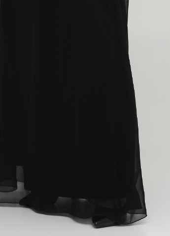 Чорна вечірня сукня з відкритою спиною Sistaglam однотонна