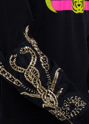 Черный свитшот с логотипом Gucci - крой однотонный черный кэжуал - (251176385)