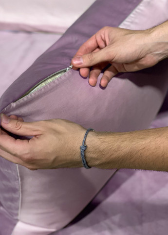 Комплект постельного белья сатин-велюр Charm сиреневый (двуспальный) PAGOTI (256519418)