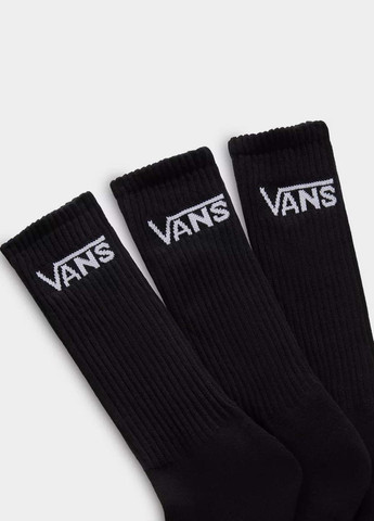 Чёрные носки (3 пары) Vans логотипы (330382259)