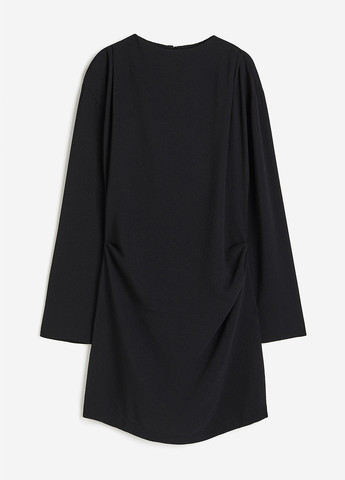 Черное кэжуал платье силуэтная H&M однотонное
