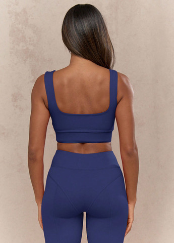 Синий топ бюстгальтер SHEIN без косточек полиамид