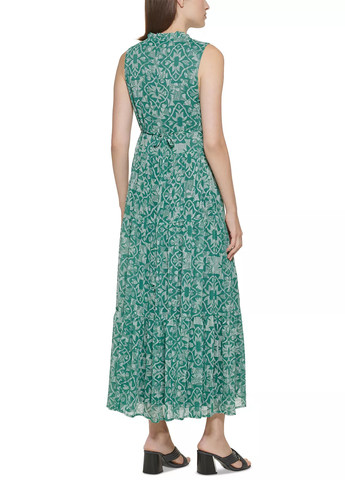 Зеленое кэжуал платье Calvin Klein с рисунком
