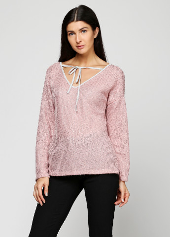 Рожевий демісезонний пуловер пуловер Made in Italy