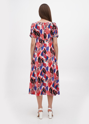 Комбинированное кэжуал платье клеш Molly Bracken с рисунком