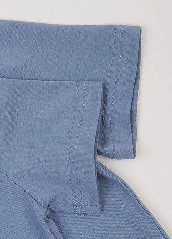 Темно-блакитна літня футболка Garnamama