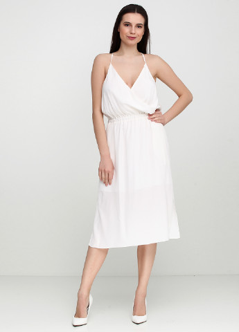 Белое кэжуал платье Ralph Lauren однотонное