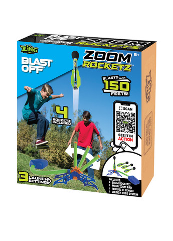Игрушечный пускатель с ракетами ZOOM ROCKETZ ZING (258305477)