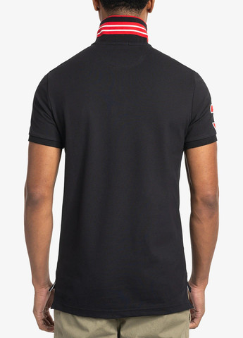 Черная футболка-поло для мужчин U.S. Polo Assn. однотонная