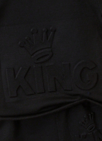 Черный летний комплект (футболка, шорты) SHEIN