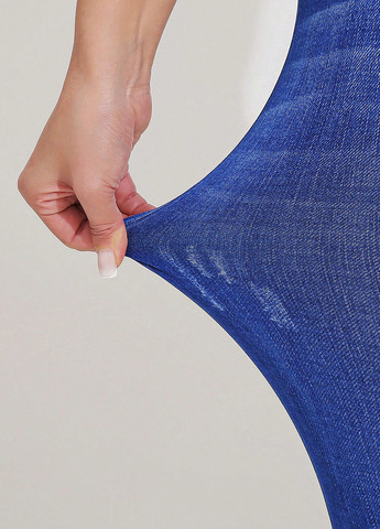 Синие демисезонные джеггинсы SHEIN