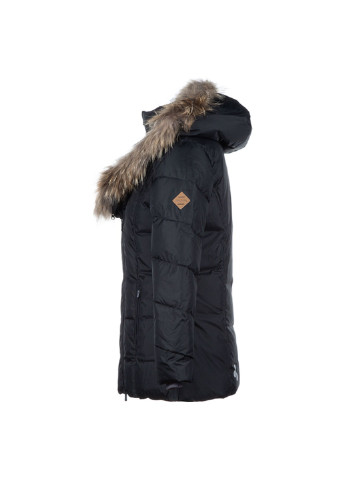 Черная зимняя куртка-пуховик royal Huppa