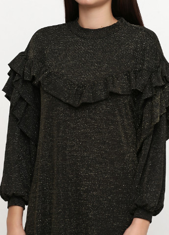 Черное кэжуал платье MSCH меланжевое
