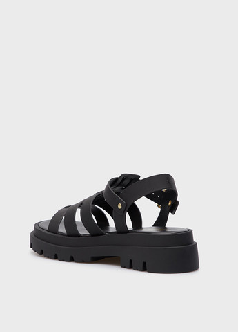 Черные босоножки Replay с ремешком с логотипом