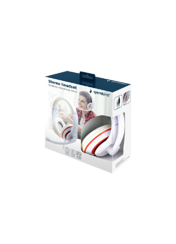 Наушники (MHS-03-WTRD) Gembird MHS-03 White/Red (253442595)
