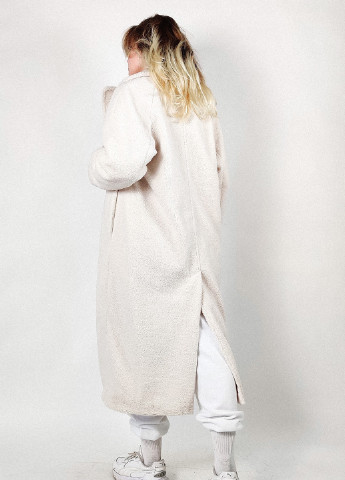 Молочне демісезонне Пальто плюшеве однобортне H&M