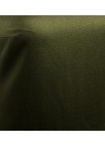 Оливкова коктейльна сатинова міні сукня без рукавів Elliatt однотонна
