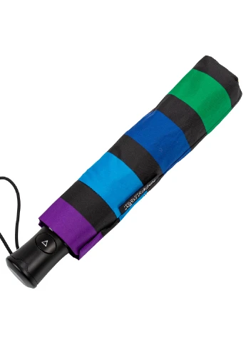 Комбинированный женский складной зонт полуавтомат 97 см Happy Rain (194317170)
