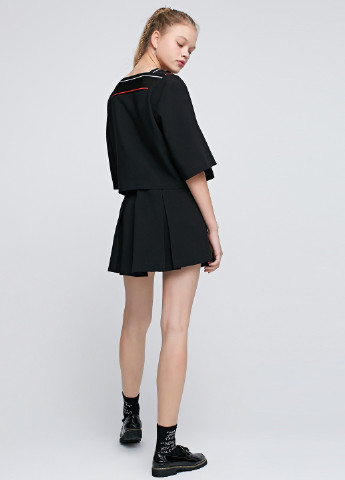 Чорний комплект топ зі спідницею Only