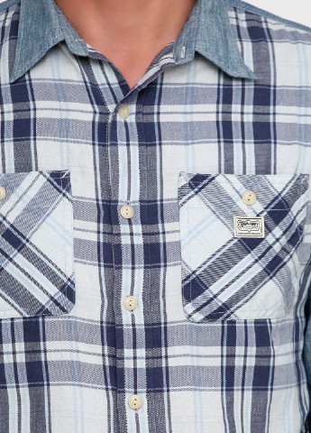 Голубой рубашка в клетку Ralph Lauren