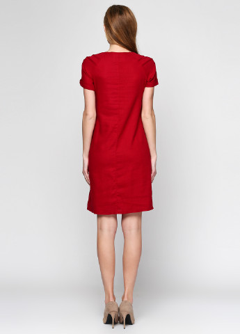 Темно-красное кэжуал платье Ruta-S однотонное
