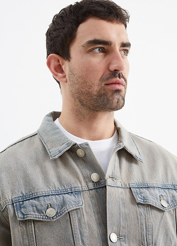 Серо-голубая демисезонная куртка C&A