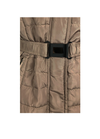 Светло-коричневая демисезонная женская демисезонная куртка No Brand
