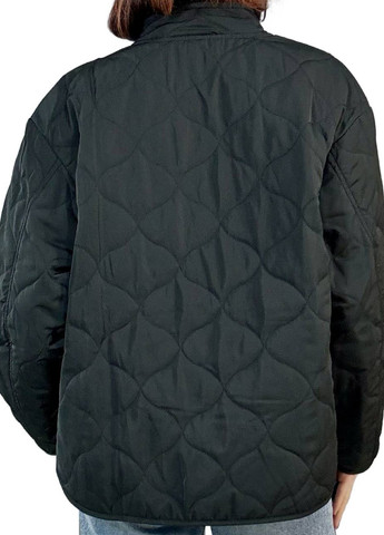 Черная демисезонная куртка куртка-лайнер H&M