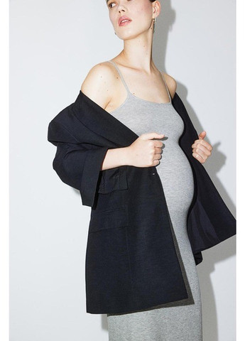 Серое кэжуал платье для беременных платье-майка H&M меланжевое