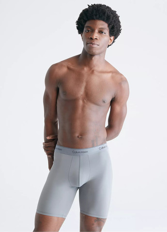 Мужские светло-серые спортивные плавки гидрошорты Calvin Klein