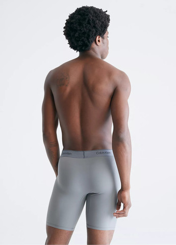 Мужские светло-серые спортивные плавки гидрошорты Calvin Klein
