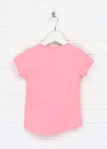 Розовая летняя футболка Ecrin kids