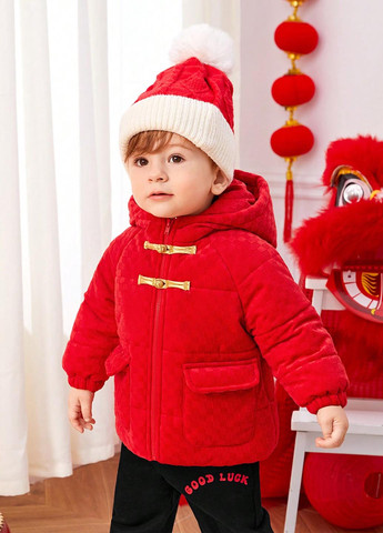 Красная демисезонная куртка SHEIN