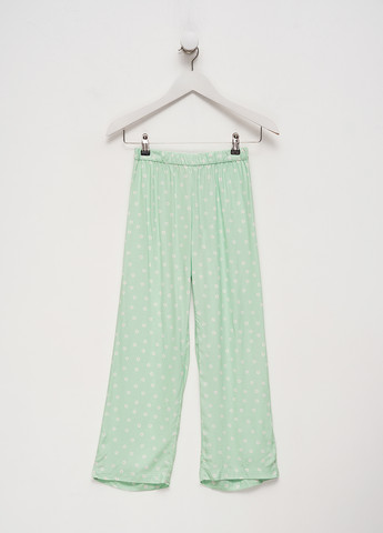 Мятные кэжуал летние прямые брюки H&M