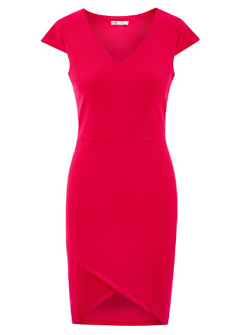 Рожева ділова сукня міді Oodji однотонна