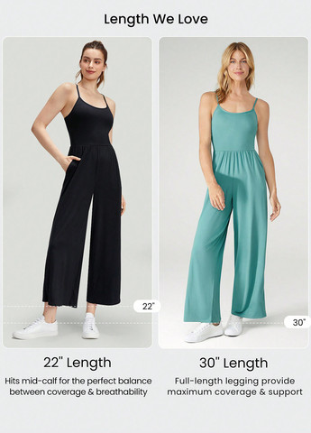 Комбинезон SHEIN комбинезон-брюки однотонный бирюзовый спортивный модал