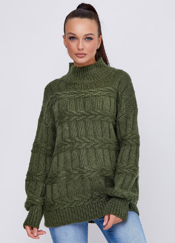 Темно-зелений зимовий светр ST-Seventeen