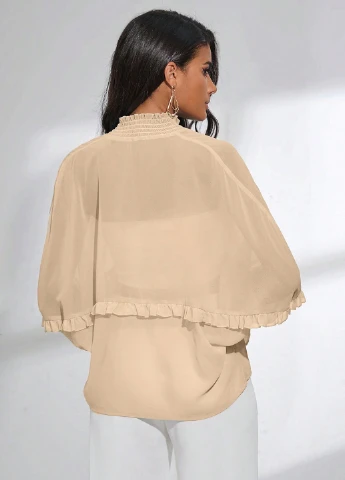 Бежевая блуза SHEIN