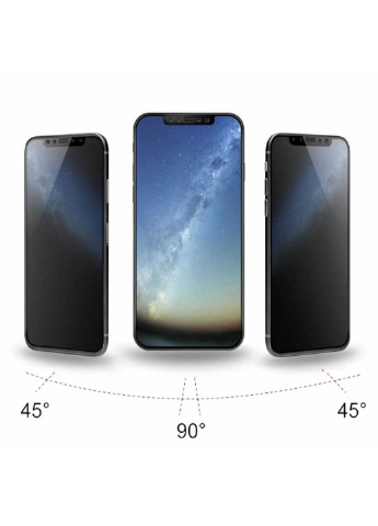 Стекло защитное Anti-spying Samsung Galaxy M10 SM-M105 Black (703918) BeCover (249597128)