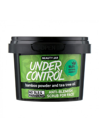 Скраб для обличчя Under Control 120 мл Beauty Jar (251853533)