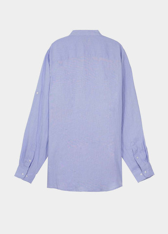 Сиреневая кэжуал рубашка однотонная Piazza Italia