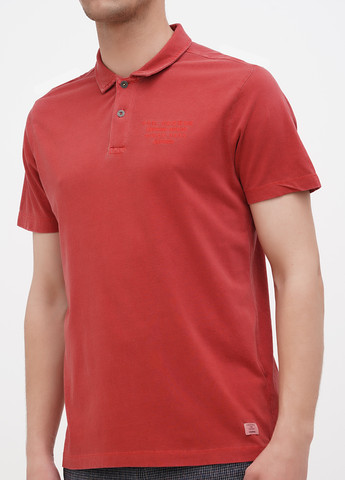Бордовая футболка-поло для мужчин Lerros однотонная