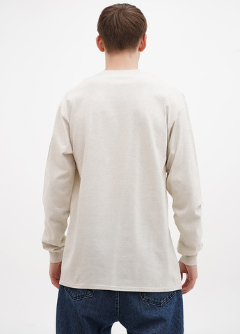 Лонгслів Blue 84 меланж бежевий кежуали трикотаж, бавовна