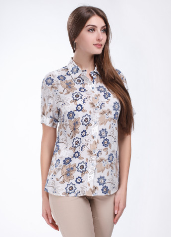 Молочная летняя блуза Frambo