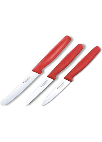 Набір ножів SwissClassic із 3 предметів Червоний (6.7111.3) Victorinox комбінований,