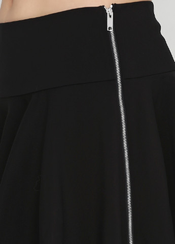 Черная кэжуал однотонная юбка DKNY клешированная-солнце