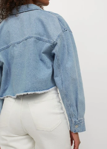 Блакитна демісезонна куртка H&M