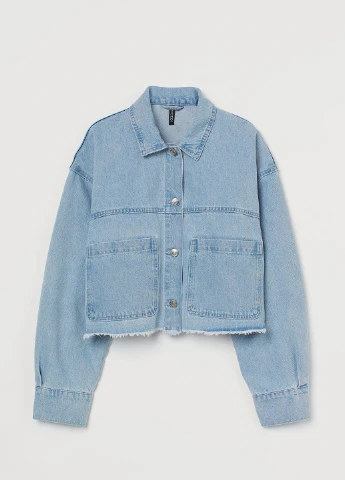 Блакитна демісезонна куртка H&M