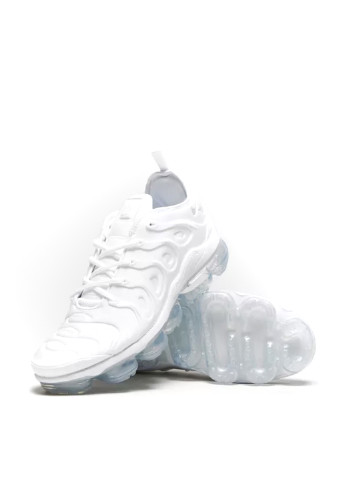 Белые демисезонные кроссовки Nike AIR VAPORMAX PLUS